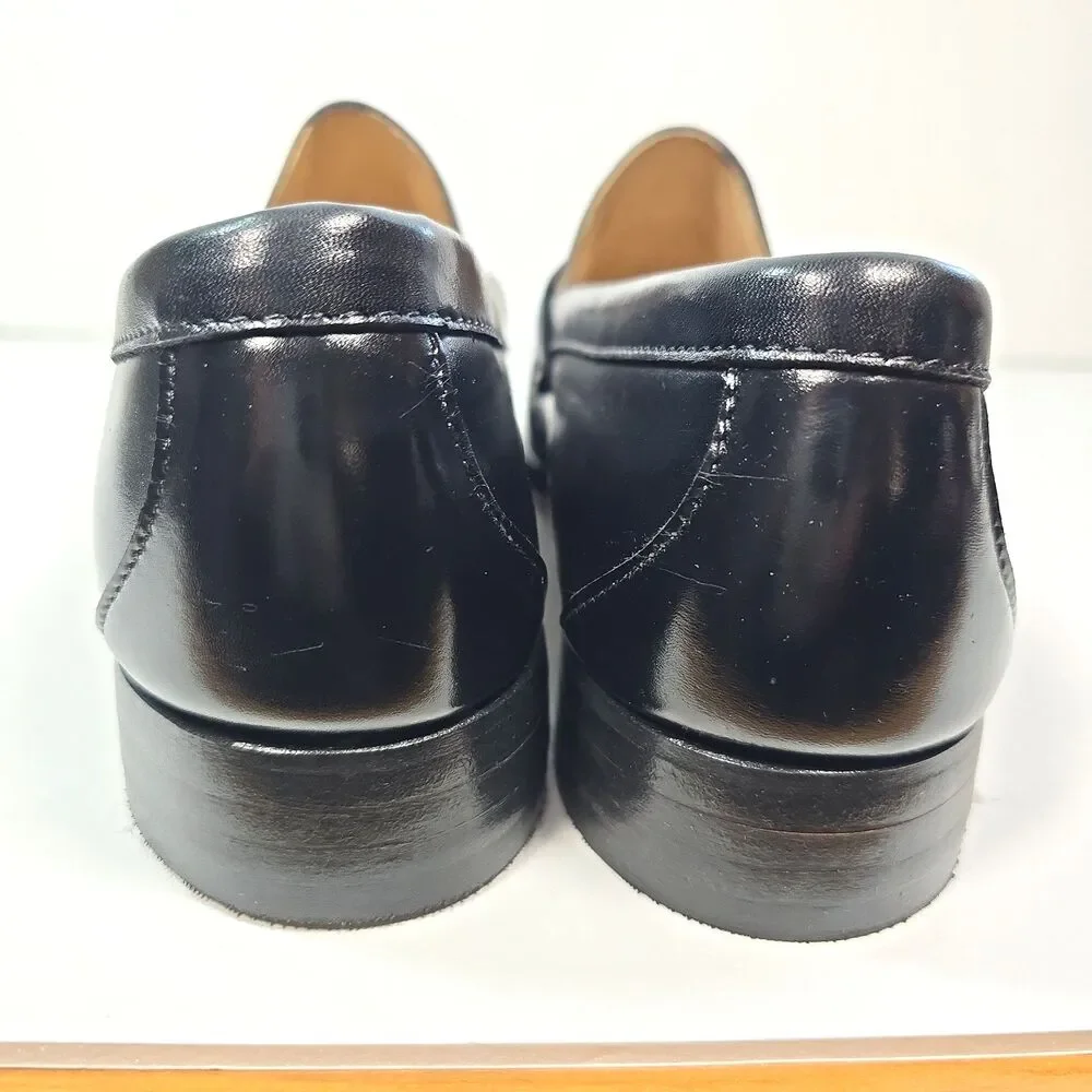 Allen Edmonds Nottingham Penny Loafers Men's 8.5 D Black Leather Made USA